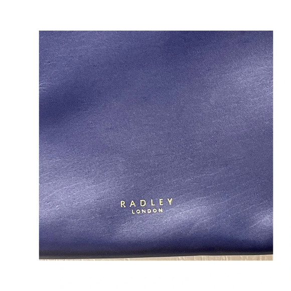 Radley London Women's Blue Pockets Zip Top Crossbody Medium Size FLAWS - Picture 7 of 16